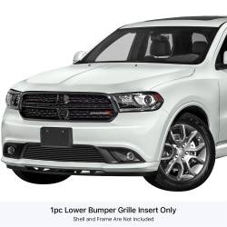 APS - APS Stainless Billet Bumper Grille Black for 14-20 Dodge Durango GR04FFC49J - Image 1