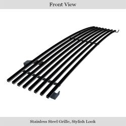 APS - APS GR14HED39J Stainless Billet Grille Black for 98-00 Nissan Frontier - Image 2