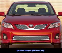 APS - APS Wire Mesh Bumper Grille Polish for 11-13 Toyota Corolla GR20GFH63T - Image 1
