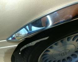 APS - APS FT13E-GM03LS Stainless Steel 2" Fender Lip Trim for 03-10 Grand Marquis LS - Image 2