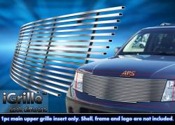 APS - APS Stainless Billet Grille Brushed for 05-08 Nissan Frontier GR14HEE43C - Image 1