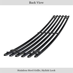 APS - APS GR14FEB25J Stainless Billet Bumper Grille Black for 09-14 Nissan Maxima - Image 3