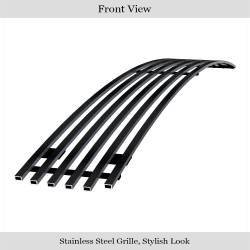 APS - APS GR14FEB25J Stainless Billet Bumper Grille Black for 09-14 Nissan Maxima - Image 2