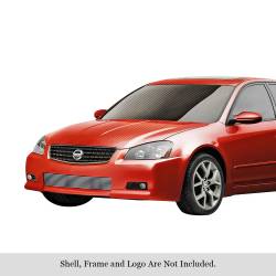 APS - APS Stainless Billet Bumper Grille Brushed for 05-06 Altima SER GR14FEB68C - Image 1