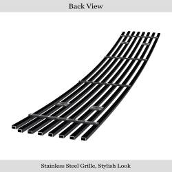APS - APS GR14FEB68J Stainless Billet Bumper Grille Black for 05-06 Altima SER - Image 3