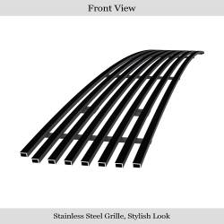 APS - APS GR14FEB68J Stainless Billet Bumper Grille Black for 05-06 Altima SER - Image 2