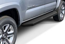 APS - APS IB20RJE8H H-Series Running Boards Black for 05-23 Toyota Tacoma Double - Image 1