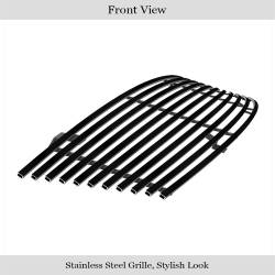APS - APS GR14HEF08J Stainless Billet Grille Black for 05-07 Infiniti M35 Sedan - Image 2