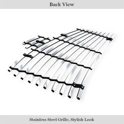 APS - APS Stainless Billet Grille Brushed for 07-09 Altima Sedan GR14HFD76C - Image 3