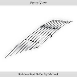 APS - APS Stainless Billet Grille Brushed for 07-11 Nissan Versa GR14HFD83C - Image 2