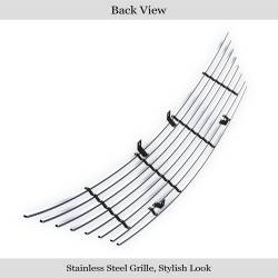 APS - APS Stainless Billet Grille Brushed for 07-11 Nissan Versa GR14HFD83C - Image 3