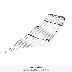 APS - APS Stainless Billet Grille Brushed for 03-08 Nissan Murano GR14HFD85C - Image 2