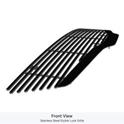 APS - APS GR14HFE65J Stainless Billet Grille Black for 07-09 Altima Sedan - Image 2