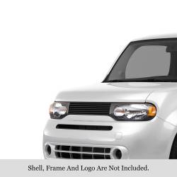 APS - APS Stainless Billet Grille Black for 09-14 Nissan Cube GR14HFF38J - Image 1
