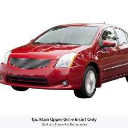APS - APS Stainless Billet Grille Brushed for 10-12 Nissan Sentra GR14HFG46C - Image 1