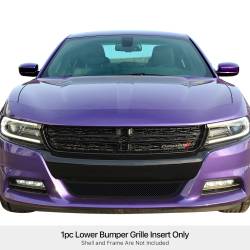 APS - APS GR04GFC46H Wire Mesh Bumper Grille Black for 15-23 Dodge Charger SXT - Image 1