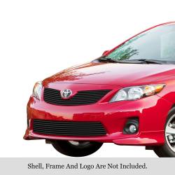 APS - APS Stainless Billet Grille Black for 11-13 Toyota Corolla GR20HAA11J - Image 1