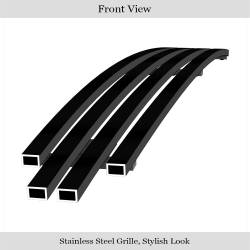 APS - APS Stainless Billet Hood Grille Black 99-04 Ford Mustang GT GR06FFJ20J - Image 2