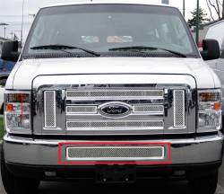 APS - APS Wire Mesh Bumper Grille Polish 08-14 Ford E-Series Van GR06GFF59T - Image 1