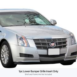 APS - APS Stainless Billet Bumper Grille Black 08-13 Cadillac CTS GR01FEB58J - Image 1