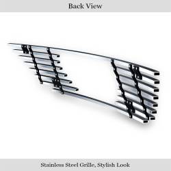 APS - APS Stainless Billet Grille Brushed 99-04 Ford Mustang GR06FFJ21C - Image 3