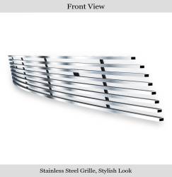 APS - APS Stainless Billet Bumper Grille Brushed for 11-13 Dodge Durango GR04FFH69C - Image 2