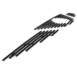 APS - APS Stainless Billet Grille Black for 11-14 Nissan Murano GR14FEE65J - Image 2
