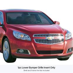 APS - APS Stainless Billet Bumper Grille Black 2013 Chevrolet Malibu GR03FEI44J - Image 1