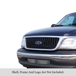 APS - APS Stainless GR06HEC85S Billet Bumper Grille Polish F150 Harley Davidson - Image 1