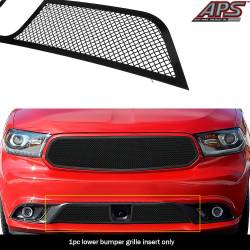 APS - APS Wire Mesh Bumper Grille Black for 14-18 Dodge Durango GR04GFC48H - Image 1
