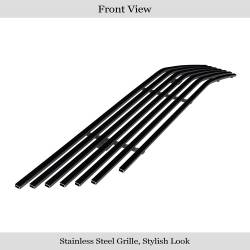 APS - APS Stainless Billet Bumper Grille Black 14-20 Chevrolet Impala GR03FEI46J - Image 2