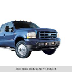 APS - APS Stainless Billet Bumper Grille Brushed Ford Super Duty/Excursion GR06HEC88C - Image 1