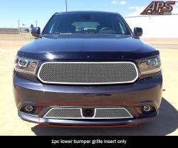 APS - APS Wire Mesh Bumper Grille Polish for 14-18 Dodge Durango GR04GFC48T - Image 1