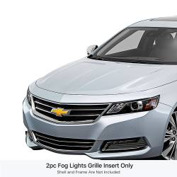 APS - APS Stainless Billet Fog Light Grilles Black 14-16 Chevy Impala LTZ GR03FEI47J - Image 1