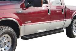 APS - APS IRunning Running Boards Black 99-16 Super Duty Crew IB06RJA1B - Image 1