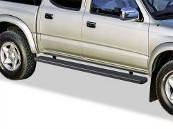 APS - APS IStep 6" Running Boards Black for 01-04 Tacoma Double IB20FJE7B - Image 1