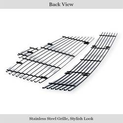 APS - APS Stainless Billet Grille Brushed for 07-09 Altima Sedan GR14HGG65C - Image 3