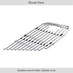 APS - APS Stainless Billet Grille Brushed 13-17 Chevrolet Traverse GR03FEI48C - Image 2
