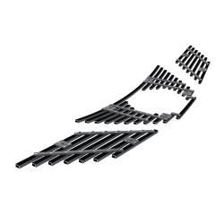 APS - APS Stainless Billet Grille Black for 14-16 Nissan Rogue GR14FEE71J - Image 3