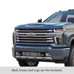 APS - APS Stainless Billet Bumper Grille Polish 20-23 Silverado 2500/3500 GR03FEJ14S - Image 1