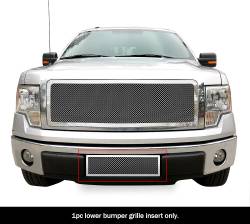 APS - APS Wire Mesh Bumper Grille Polish 09-14 Ford F150 GR06GFG89T - Image 1