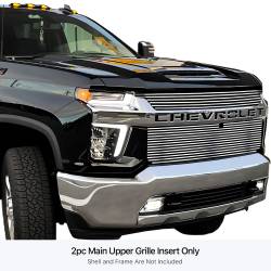 APS - APS Stainless Billet Grille Polish 20-23 Silverado 2500/3500 LTZ GR03FEJ69S - Image 1