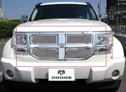 APS - APS Wire Mesh Grille Polish for 07-11 Dodge Nitro GR04GFD73T - Image 1