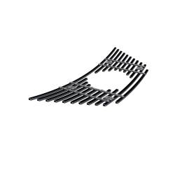 APS - APS Stainless Billet Grille Black for 17-20 Nissan Rogue GR14FEE72J - Image 3