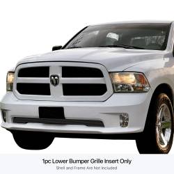 APS - APS Stainless Billet Bumper Grille Black for 13-18 RAM 1500 Sport GR04FEI20J - Image 1