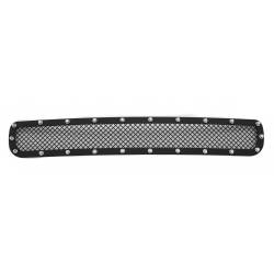 APS - APS Rivet Style Stainless Bumper Grille Black 11-14 Silverado HD GR03LFH32H - Image 3