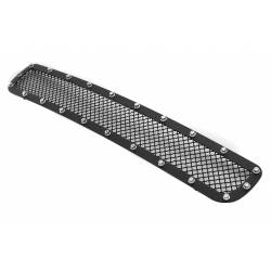 APS - APS Rivet Style Stainless Bumper Grille Black 11-14 Silverado HD GR03LFH32H - Image 2