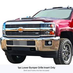 APS - APS Stainless Billet Bumper Grille Polish 15-19 Silverado 2500/3500 GR03FFC19S - Image 1