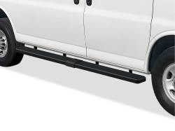 APS - APS IStep 6" Running Boards Black 03-25 Express/Savana Van IB03FDJ0B - Image 1