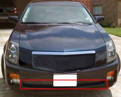 APS - APS Wire Mesh Bumper Grille Black 03-07 Cadillac CTS GR01GEC78H - Image 1